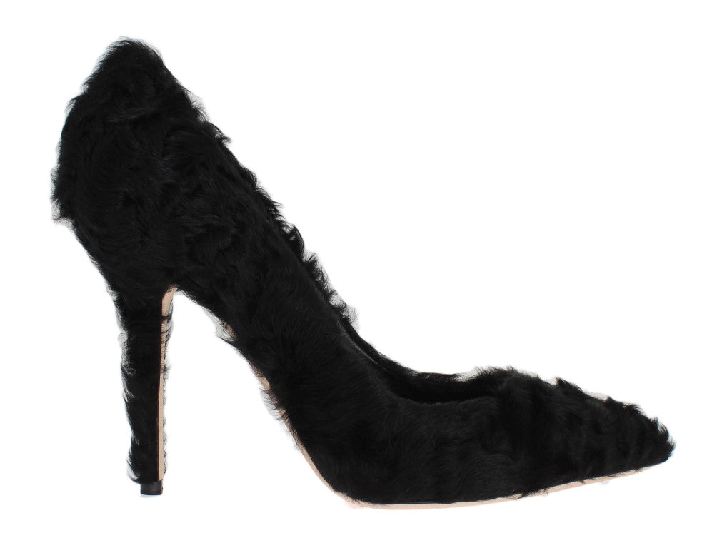 Dolce & Gabbana Elegant Pumps in Luxe Xiangao Fur Leather