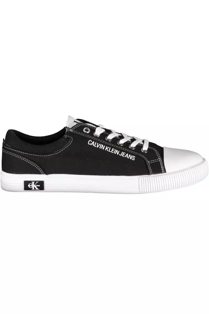 Calvin Klein Black Cotton Men Sneaker