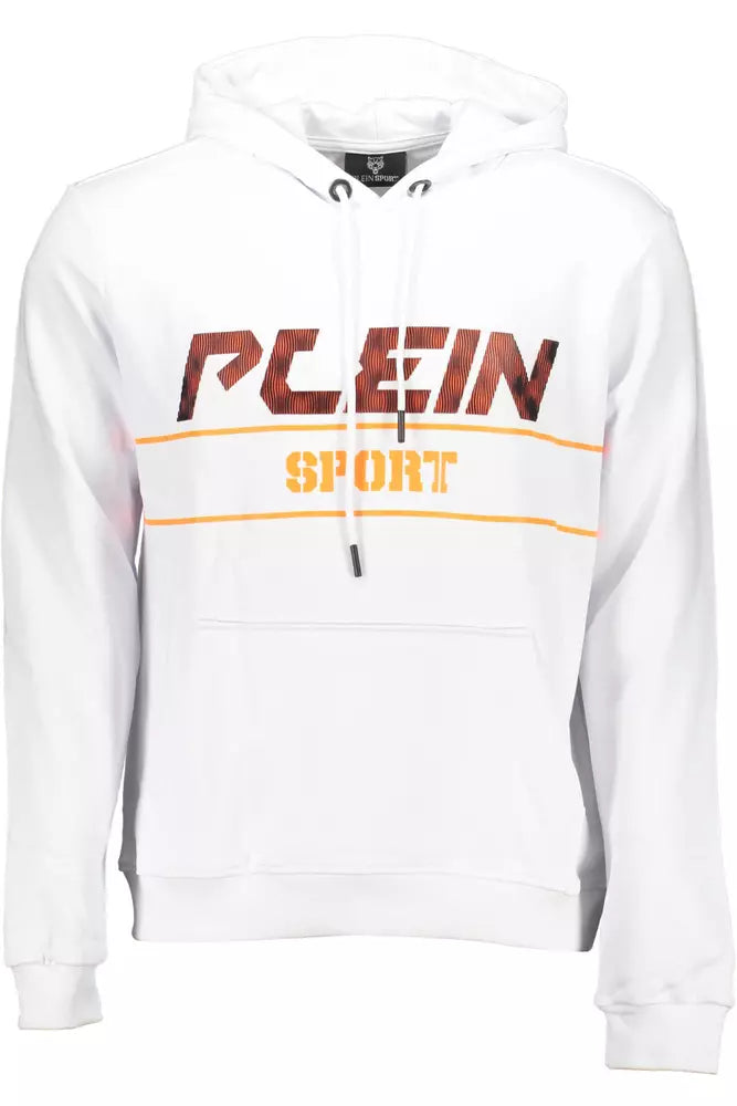 Plein Sport White Cotton Men Sweater