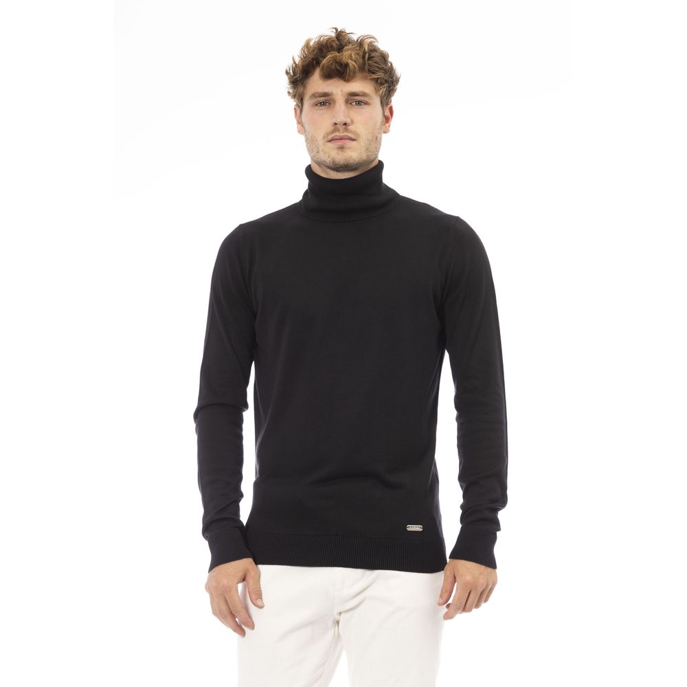 Baldinini Trend Black Modal Men Sweater