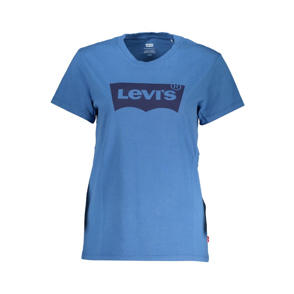 Levi's Blue Cotton Women T-Shirt