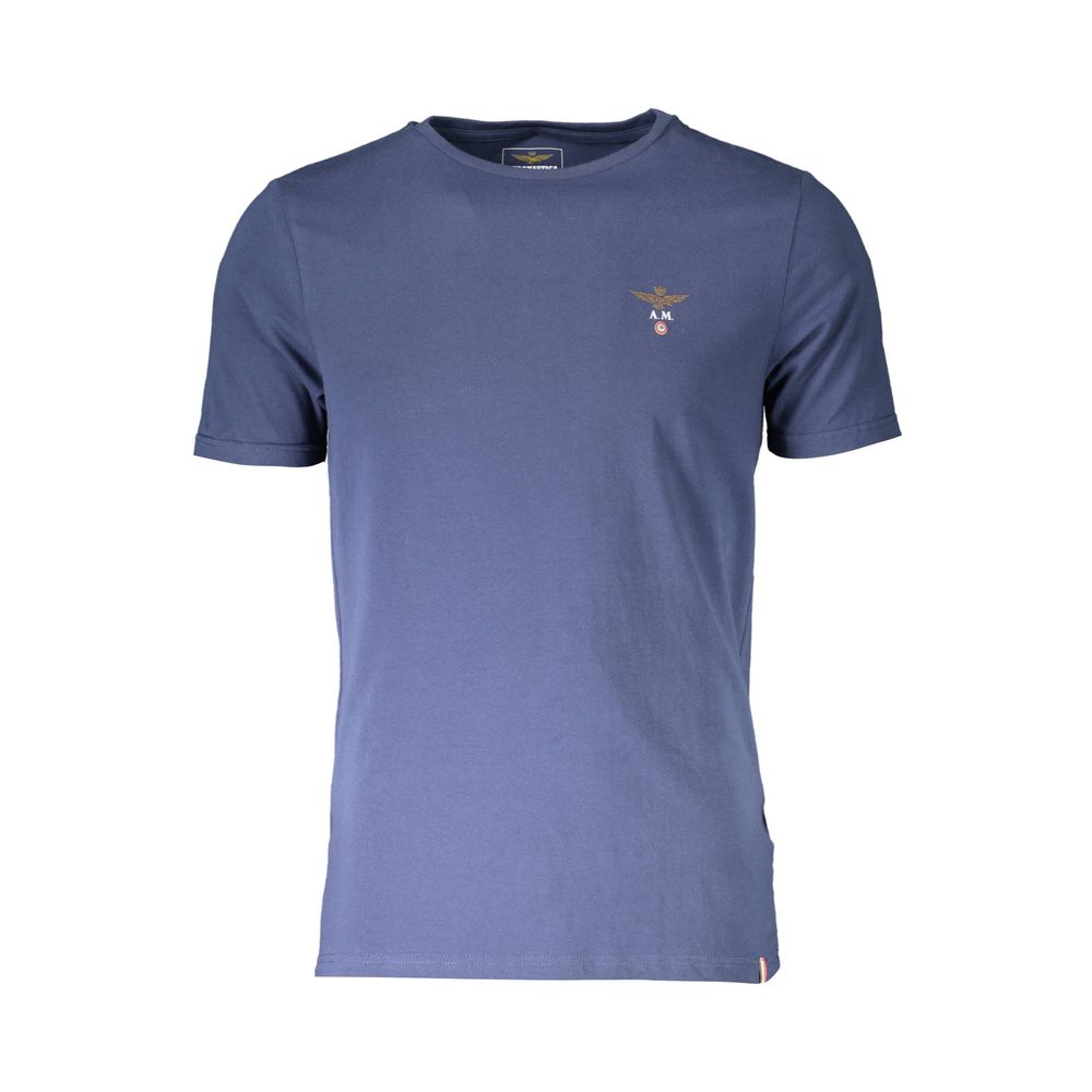 Aeronautica Militare Blue Cotton T-Shirt