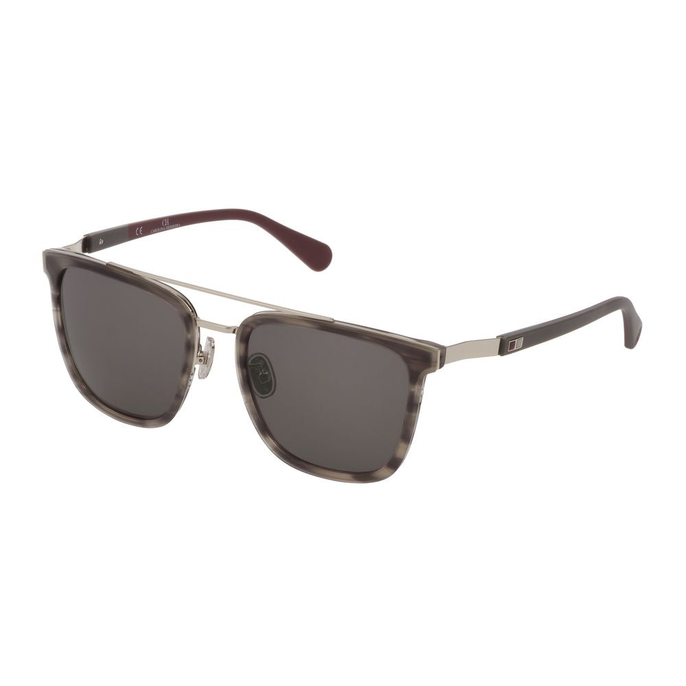 Carolina Herrera Gray Acetate And Metal Sunglasses