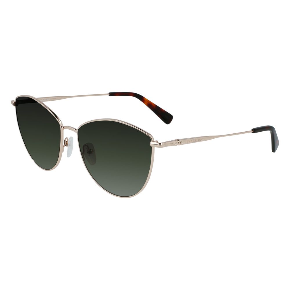 Longchamp Gold Metal Sunglasses