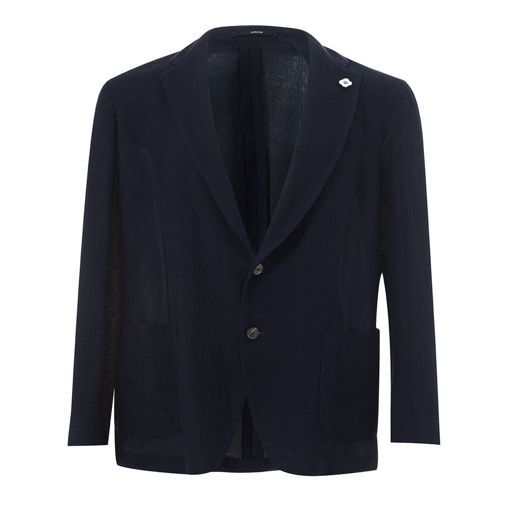 Lardini Blue Cotton Jacket