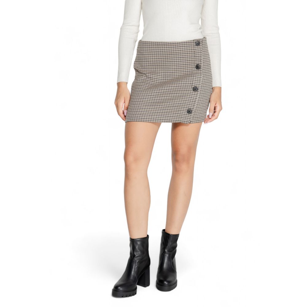 Only Beige Polyester Skirt