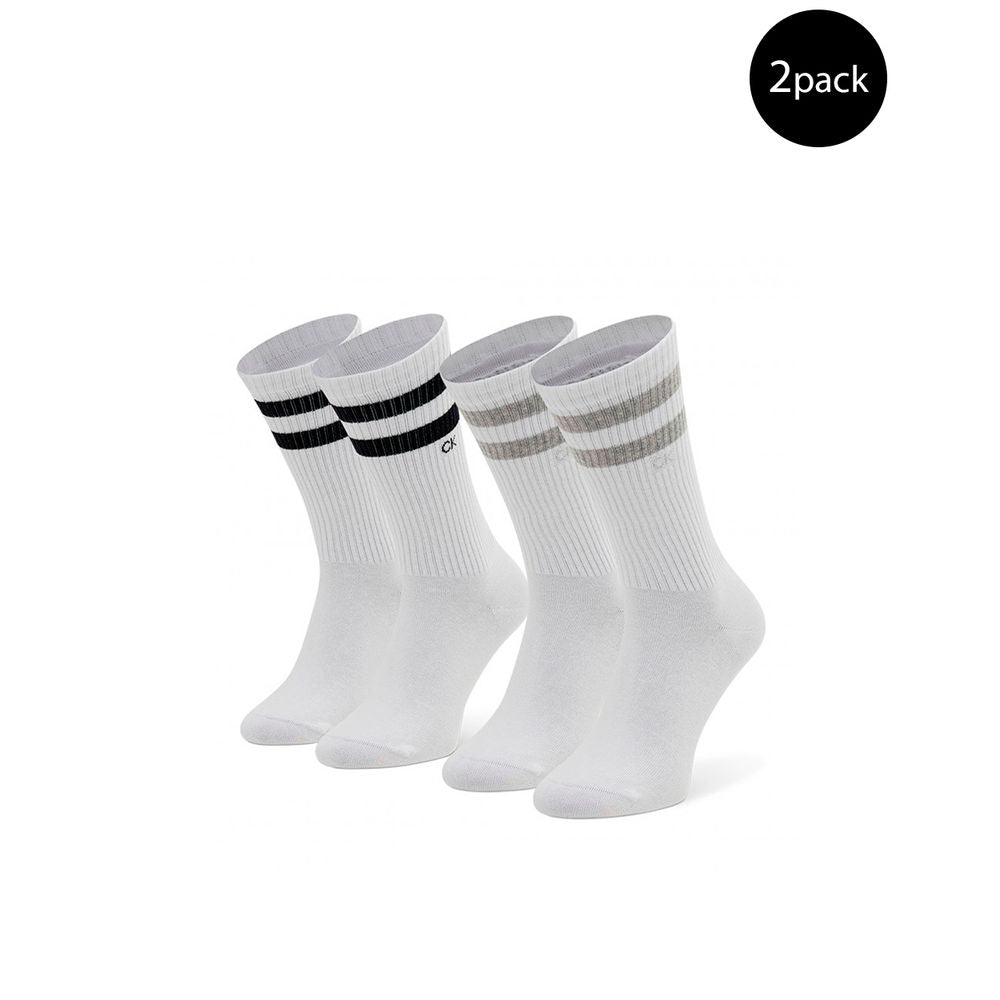 Calvin Klein White Cotton Sock