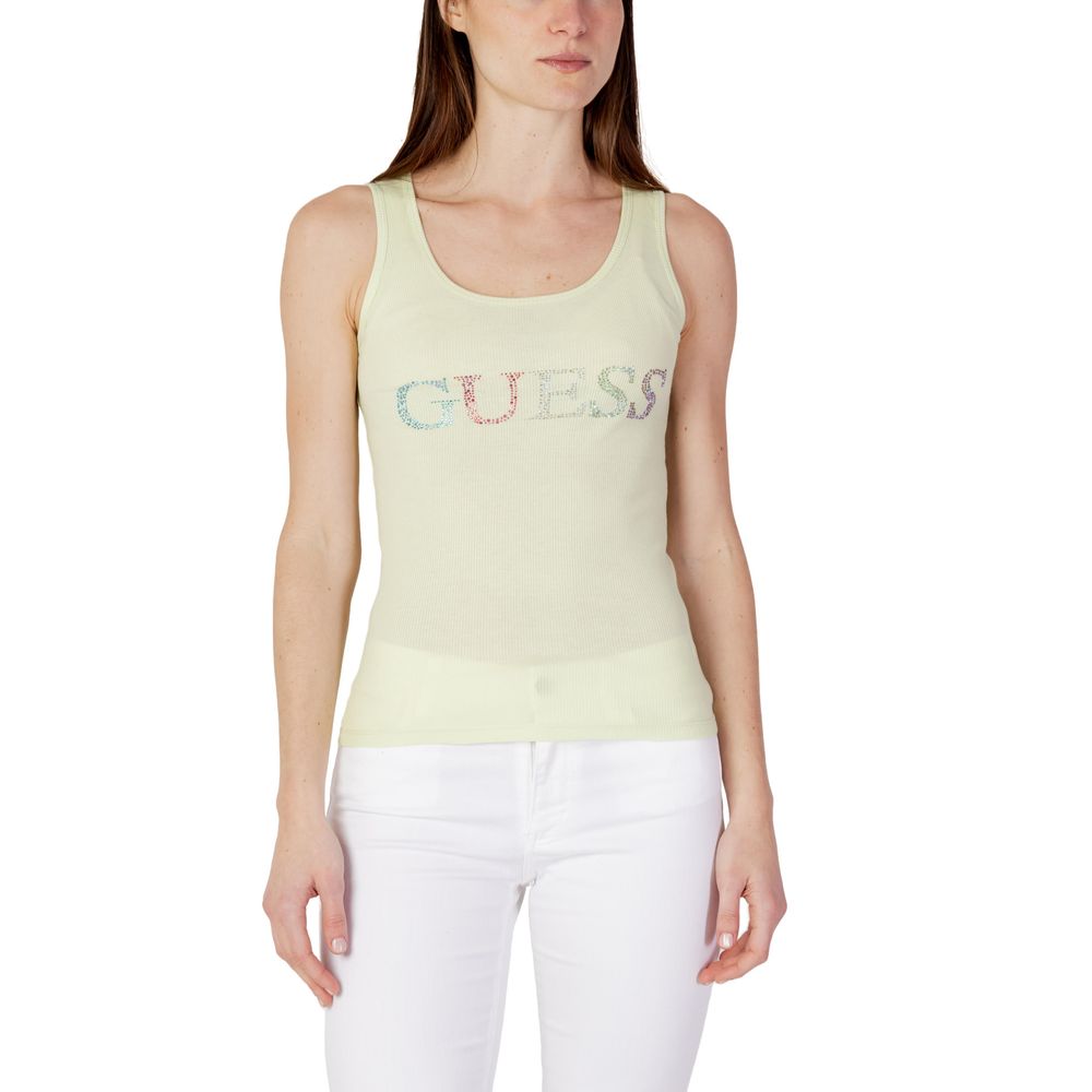 Guess Green Cotton Tops & T-Shirt