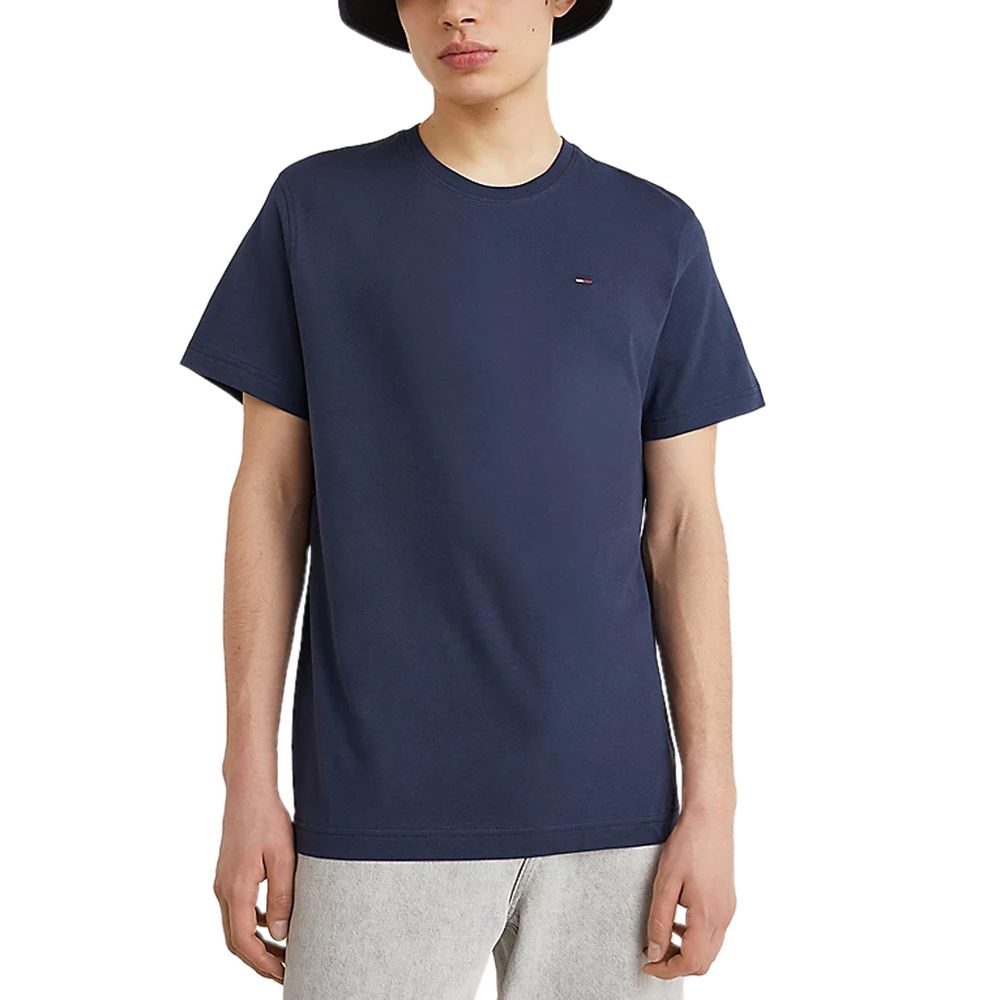 Tommy Hilfiger Jeans Blue Cotton T-Shirt