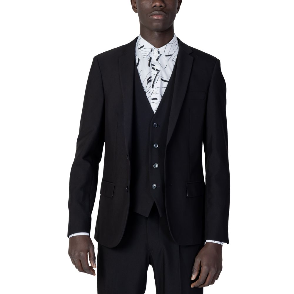 Antony Morato Black Polyester Suit