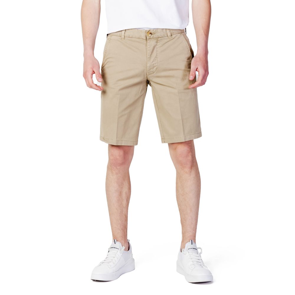 Blauer Beige Cotton Short