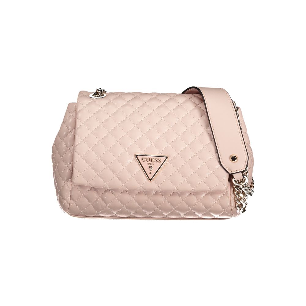 Guess Jeans Pink Polyethylene Handbag